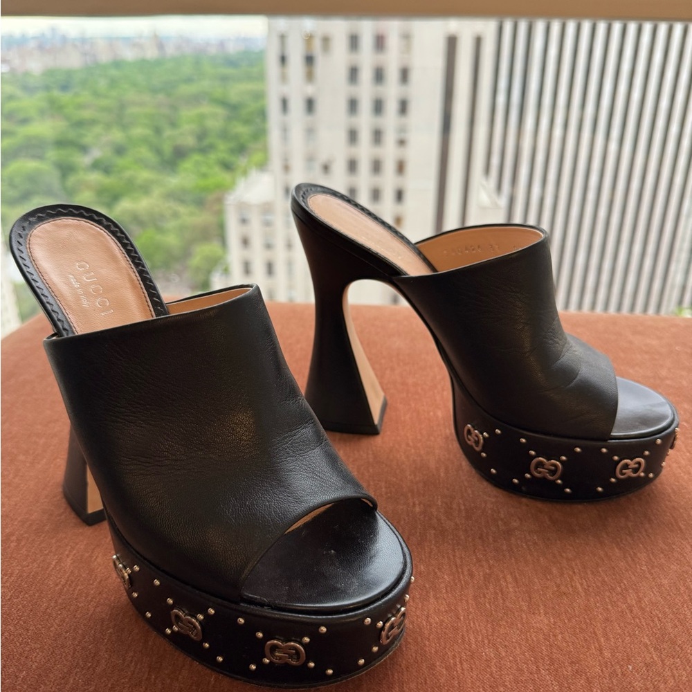 Gucci Black Platform Stiletto Heels